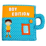 Carticica cu activitati Piqipi Quiet book Boy Edition