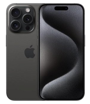 Telefon Mobil Apple iPhone 15 Pro, LTPO Super Retina XDR OLED 6.1inch, 128GB Flash, Camera Tripla 48 + 12 + 12 MP, Wi-Fi, 5G, iOS (Negru), Apple