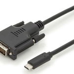 DVI USB-C negru (AK-300332-020-S), Digitus