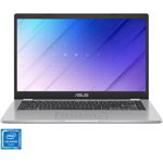 Laptop ultraportabil ASUS E410MA cu procesor Intel® Celeron® N4020 pana la 2.80 GHz, 14", 4GB, 256GB M.2 NVMe™ PCIe® 3.0 SSD, Intel® UHD Graphics 600, No OS