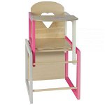 Scaun de masa transformabil pentru papusi Eichhorn Doll\'s Highchair with table