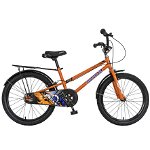 Bicicleta copii 20" JUNIOR J2001B, portbagaj, culoare portocaliu / negru, varsta 7-10 ani , JUNIOR