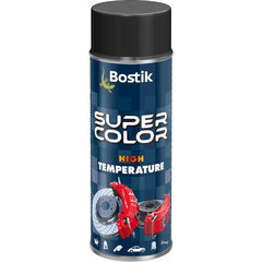 Vopsea spray Bostik Super Color, pentru temperaturi inalte, negru, mat, 400 ml