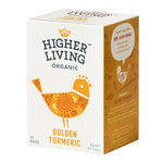 Ceai Golden Turmeric Bio Higher Living 15 plicuri, Higher Living