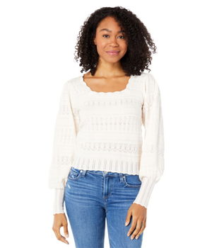 Imbracaminte Femei Saltwater Luxe Cove Long Sleeve Sweater Vanilla, Saltwater Luxe