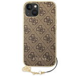 Husa de protectie  4G Charms pentru iPhone 14 Plus - Maro, GUESS