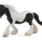 Cal Gypsy Mare - alb si negru XL - Animal figurina, Collecta