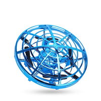 Mini drona OZN cu control gestual Amewi, 400 mAh, 3.7 V, 11 x 6 cm, 3 ani+, Albastru