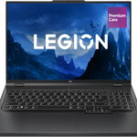 Laptop Lenovo Gaming 16'' Legion Pro 5 16ARX8, WQXGA IPS 240Hz G-Sync, Procesor AMD Ryzen™ 7 7745HX (32M Cache, up to 5.1 GHz), 16GB DDR5, 512GB SSD, GeForce RTX 4060 8GB, No OS, Onyx Grey, 3Yr Onsite Premium Care, Lenovo