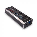 Hub Lindy 7x porturi USB 3.0,dintre care 3x porturi USB QuickCharge,