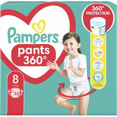 Scutece-chilotel Pampers Pants Marimea 8, 17kg+, 32 bucati