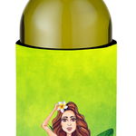 Caroline`s Treasures Bine ati venit Lady în Bikini sticla de vin de vară Beverge Izolator Hugger Mltcl Wine Bottle, 