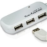 Aten USB HUB 3x USB-A 2.0 (UE2120H), Aten