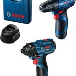 Masina de gaurit si insurubat (bormasina) BOSCH Professional GSR 120, 1500rpm, mandrina Rapida, 30nm, 2Ah