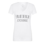 Studded positive-negative logo tee m, Armani Exchange