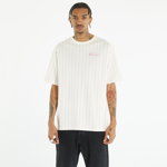 New Era Pinstripe Oversized T-Shirt UNISEX Off White/ Wild Rose, New Era