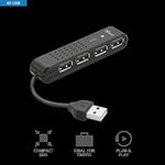 Trust Vecco Mini 4 Port USB 2.0 Hub