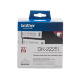 Banda Continua Brother DK-22251, 62mm (Negru si Rosu/Alb)