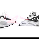 Under Armour, Pantofi sport de plasa Hovr™ Mega, Negru/Gri/Alb, 8.5