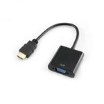 Adaptor HDMI VGA Sbox, Conector 1 HDMI tip A, conector 2 VGA, Negru, SBOX
