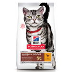 Hill's SP Feline Adult Hairball & Indoor cu Pui, 3kg, Hill's