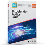 Antivirus Family Pack 2021, 15 Dispozitive, 1 An, Bitdefender