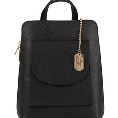 Rucsac de piele cu model convertibil, Anna Morellini