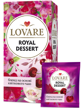 Ceai floral Lovare Royal Dessert, 24 pliculete