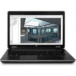 Laptop HP 17.3'' ZBook 17 FHD Procesor Intel® Core™ i7-4710MQ 2.5GHz Haswell 8GB 750GB FirePro M6100 2GB Win 7 Pro + Win 8 Pro, HP