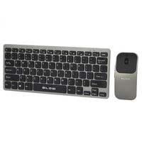 Kit tastatura si mouse wireless, Blow, 1200 DPI, Negru/Argintiu