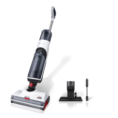 Aspirator vertical Roborock Dyad, mop de spalare, rezervor de apa detasabil, perie cu rola dubla, auto-curatare, Putere de aspiratie 13000pa, 260W (Alb/Negru), Roborock