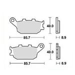 Placute frana HONDA NC NC 700 S (RC61) benzina 48 cai TRW MCB634