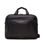 Valiză Mică din Material AMERICAN TOURISTER - At Work 88533-1070-1CNU Black/Orange