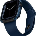 Husa Uniq UNIQ Valencia Apple Watch Series 4/5/6/7/SE 45/44mm. albastru/albastru