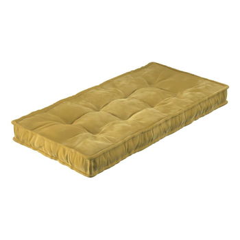 Saltea verde măsliniu pentru copii 60x120 cm Posh Velvet - Yellow Tipi, Yellow Tipi