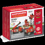 Set constructie magnetic Magformers interventie 50 piese Clics Toys