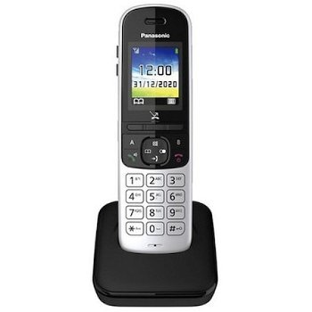 Telefon Panasonic fara fir KX-TGH710FXS, DECT, ecran color de 1,8 inch, agenda telefonica 200 contacte, speakerphone (Negru/Argintiu)