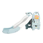 Tobogan Nichiduta 2in1 cu cos de baschet Little Bear Albastru, Nichiduta