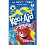 Kool Aid Blue Raspberry Lemonade Sachet - amestec de băutură cu gust de zmeură albastră 6.2g, Kool Aid