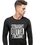 Bluza barbati neagra - Straight Outta Focsani, 2XL