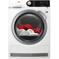 Uscator de rufe AEG T7DBE48S, Pompa de caldura, 8 kg, SensiDry, Sistem de filtrare OKOFlow, Tambur ProTex (Alb), AEG