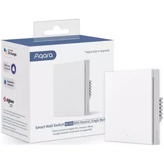 Intrerupator inteligent Xiaomi WS-EUK03, 230 V, 8 A, Alb