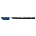 Marker permanent Stabilo Universal OHP 842  corp plastic  varf rotund  0.7 mm  albastru, Stabilo