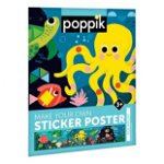 Joc creativ mozaic cu stickere Aquarium Poppik, Poppik