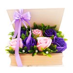 Flori de sapun in cutie tip carte - OMIS01270