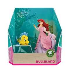 Bullyland The Little Mermaid - Set de figurine Ariel si Flounder