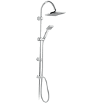 Set de dus Ferro Squerto, bara dus cu suport culisant, dus fix si para dus mobila, crom, Ferro