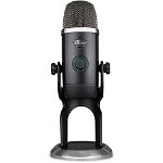 Microfon Profesional Blue Yeti X Professional, PC & Mac, Gaming, Podcast, Streaming, Recording, Multi-Pattern, Blackout
