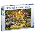 Ravensburger - Puzzle Animale la oaza, 2000 piese