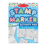 Melissa & Doug Set de stampile marker si caiet cu activitati Melissa and Doug Albastru